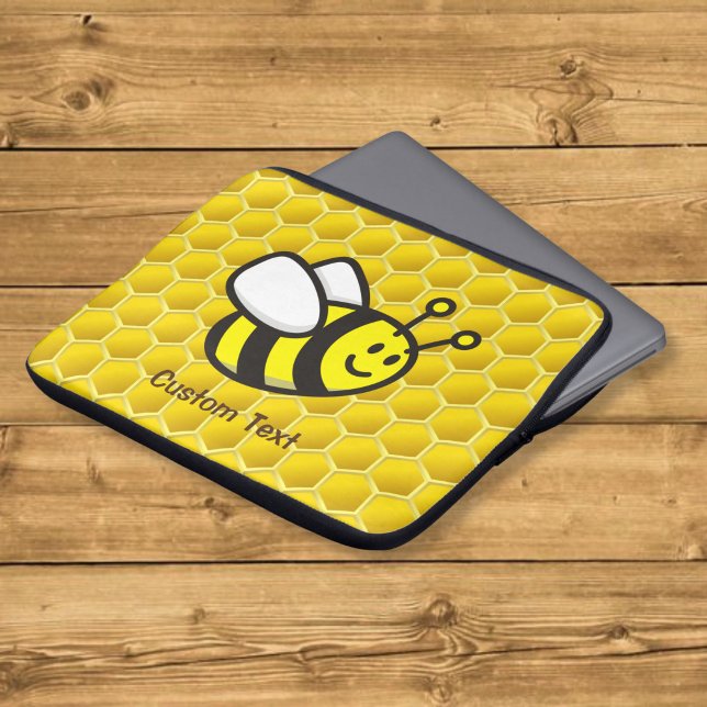 Bee Cartoon Laptop Sleeve (Creator Uploaded)