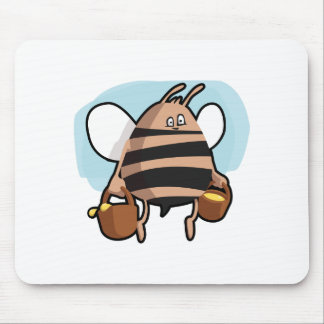 Bee cartoon mouse pad