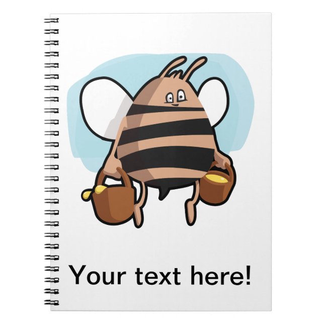 Bee cartoon notebook (Front)