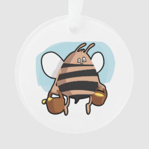 Bee cartoon ornament