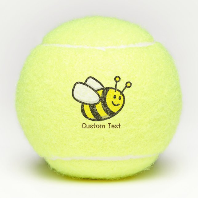 Bee Cartoon Tennis Balls (Front)