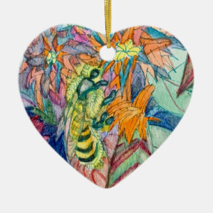 Bee Ceramic Ornament