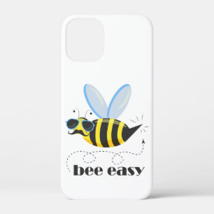 Bee character with moustache sunglasses Bee Easy iPhone 12 Mini Case
