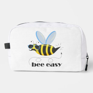 Bee character with moustache sunglasses Bee Easy Dopp Kit