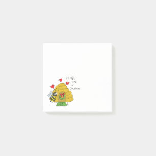 Bee Christmas Cartoon Post-it Notes
