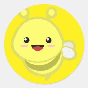 Bee Classic Round Sticker