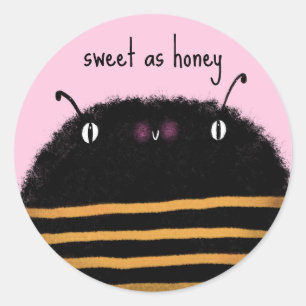 Bee Classic Round Sticker