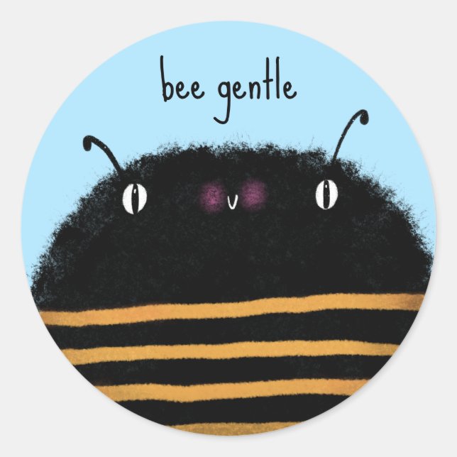 Bee Classic Round Sticker (Front)