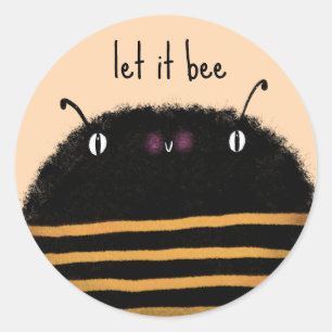 Bee Classic Round Sticker