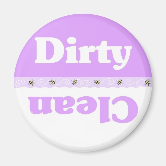 Bee Clean/Dirty Dishwasher Magnet (Front)
