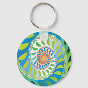 Bee Colony Fractal Keychain