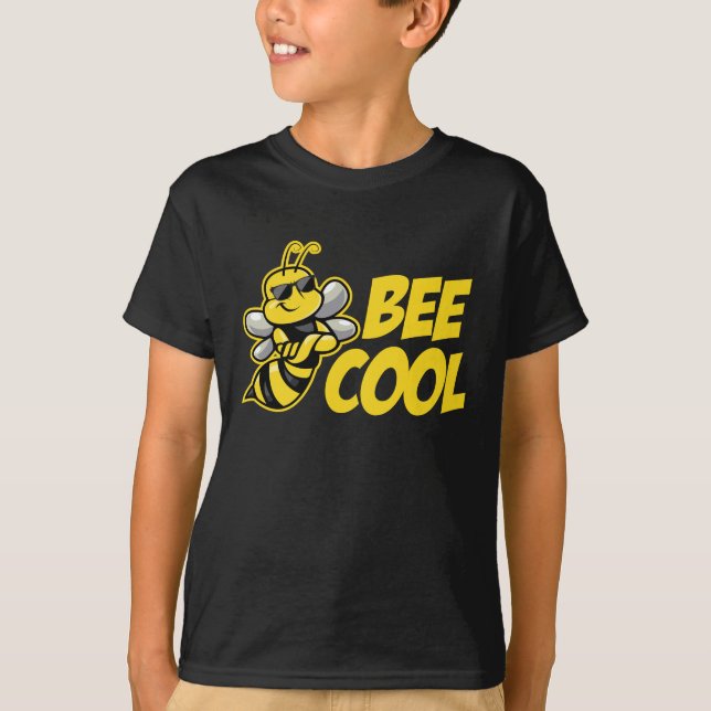 Bee Cool Beekeeping Awareness Honey Lover T-Shirt (Front)