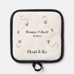 Bee Cool Customizable Text Meant To Bee Pot Holder