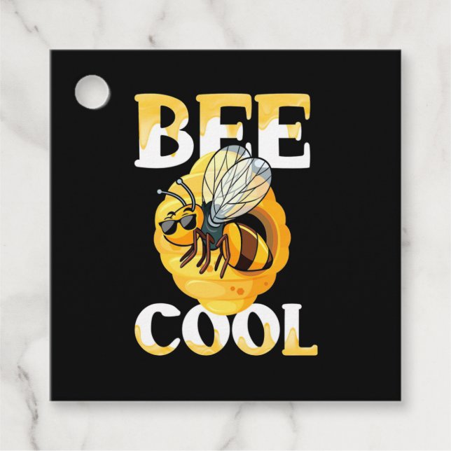 Bee Cool Favour Tags (Front)