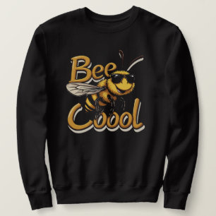 Bee Cool - Funny Bee with Sunglasses Design Sweatshirt