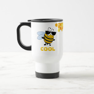 Bee Cool Funny Trendy Bee Personalized Travel Mug