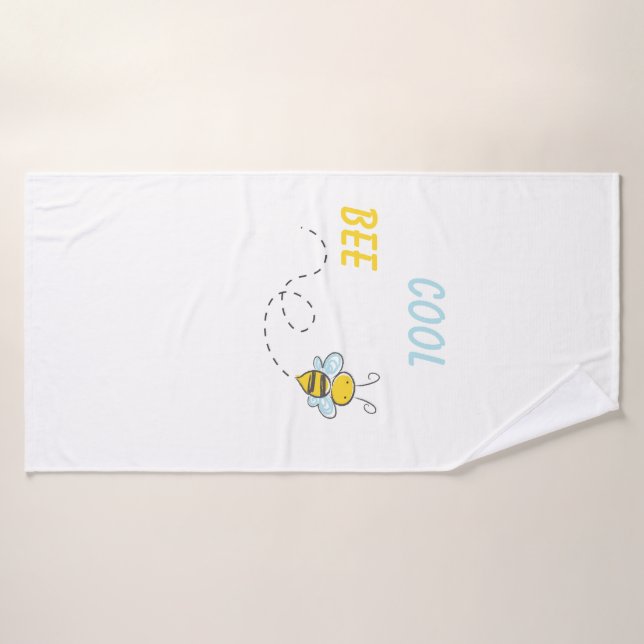Bee Cool Personalized Bath Towel Set (Bath Towel)