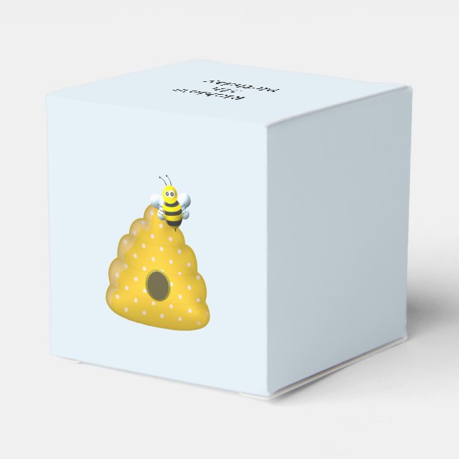 Bee Cool with Bee Hive Favor Box (Back Side)