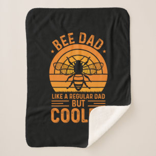 Bee Dad Sherpa Blanket