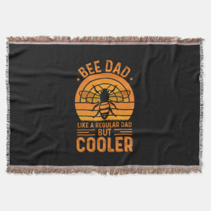 Bee Dad Throw Blanket