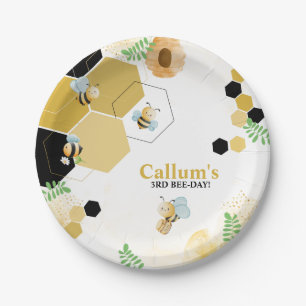Bee-Day Birthday  Paper Plate