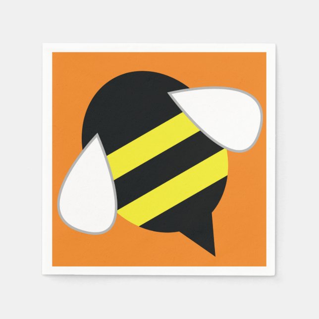 Bee Day Birthday Party Napkin (Front)