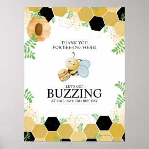 Bee-Day Welcome Poster