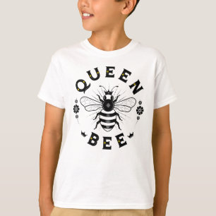 Bee de la Reine du garçon / T-shirt blanc