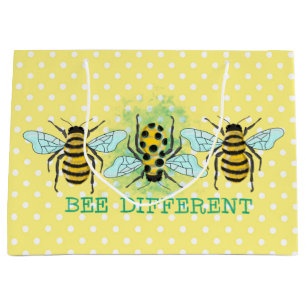 Bee Different Bumble Bee Trio Large Gift Bag