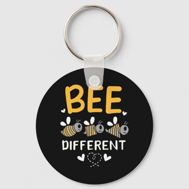 Bee Different Keychain (Front)