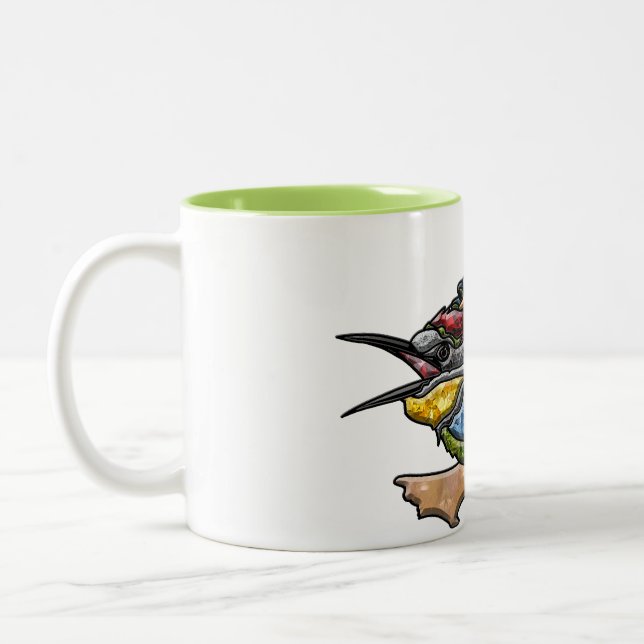 Bee Eater Bird Two-Tone Coffee Mug (Left)