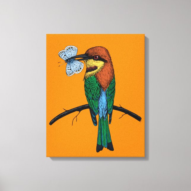 Bee eater canvas print (Front)