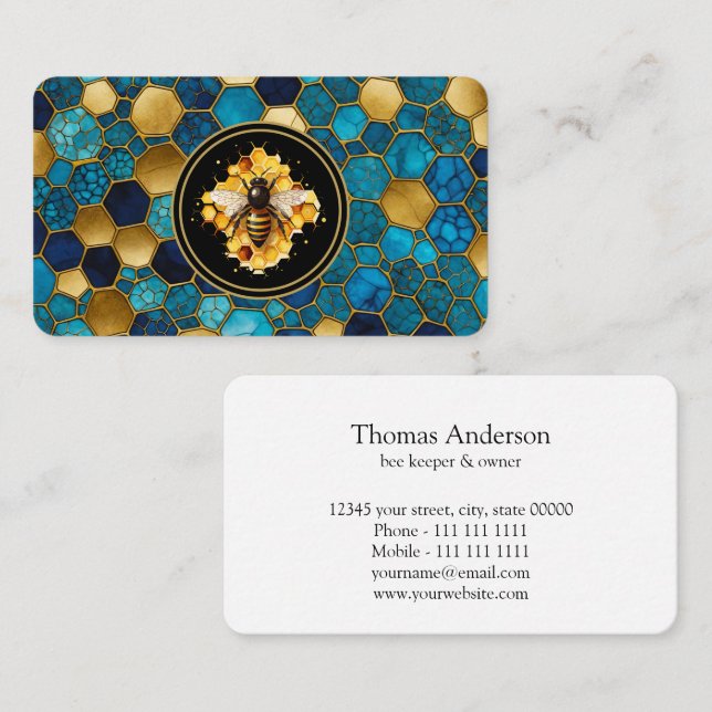 Bee Farm Bee Keeper Business Card (Front/Back)
