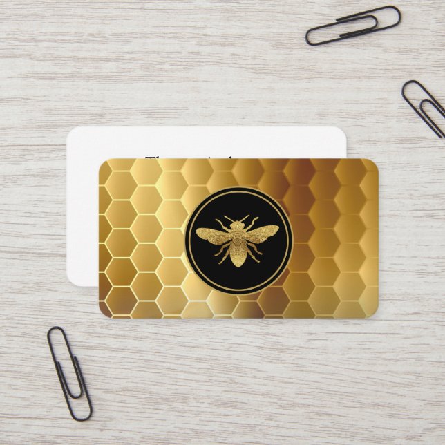 Bee Farm Bee Keeper Business Card (Front/Back In Situ)