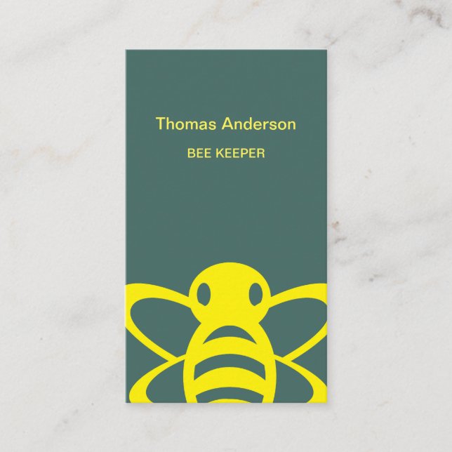 Bee Farm Bee Keeper Business Card (Front)