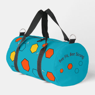 Bee Fit, Bee Strong Duffel Bag Customizable