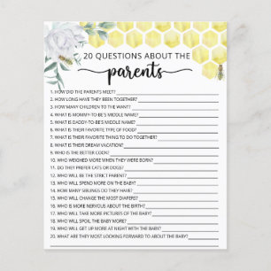 Bee floral games about the parents