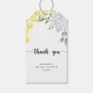Bee floral - Wedding Thank You Gift Tags