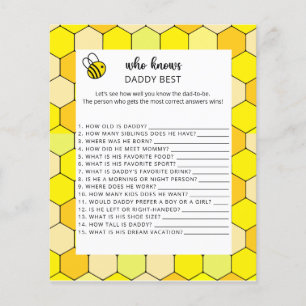 Bee floral Who knows DADDY best