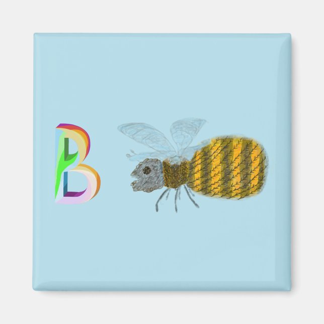 Bee Fridge Magnet (Front)