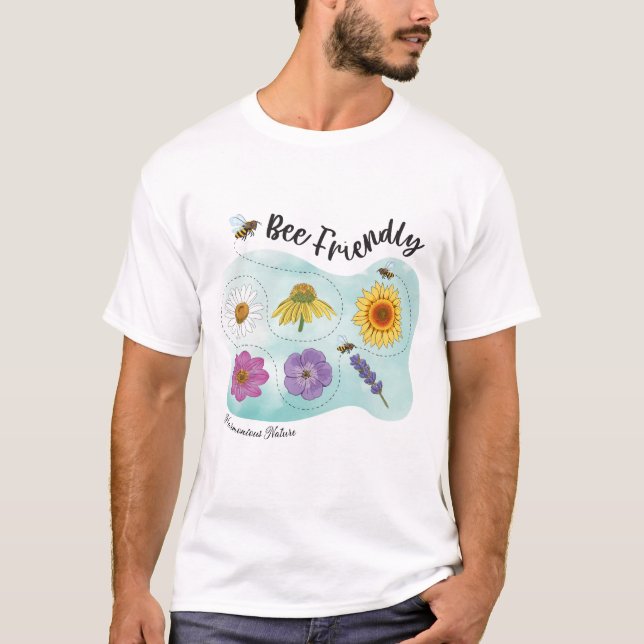 Bee friendly - Harmonious Nature T-Shirt (Front)