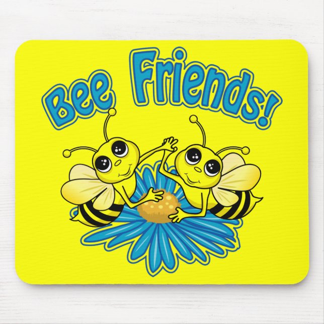 Bee Friends Mouse Pad (Front)