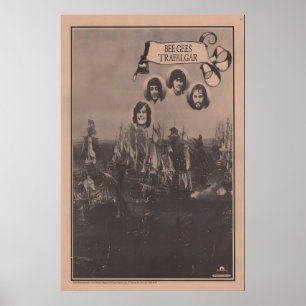 BEE GEES - Affiche 1969 originale NME - Trafalgar