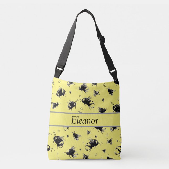 Bee Gift Bag | Personalized Cross Body (Front)