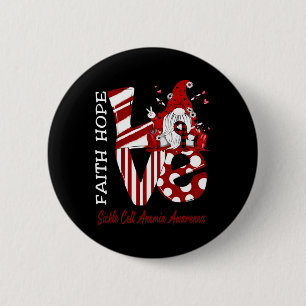 Bee Gnome Love Sickle Cell Anemia Awareness 2 Inch Round Button