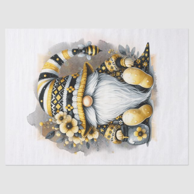 Bee Gnome Tissue Paper (Front)