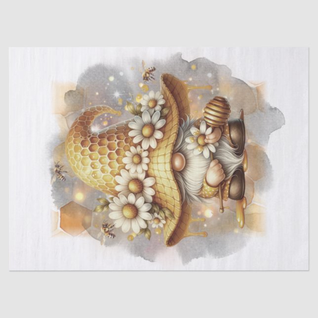 Bee Gnome Tissue Paper (Front)