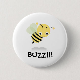 Bee go Buzz 2 Inch Round Button