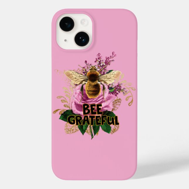 Bee Grateful Case-Mate iPhone Case (Back)