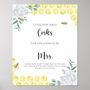 Bee - Guess How Many Corks Poster